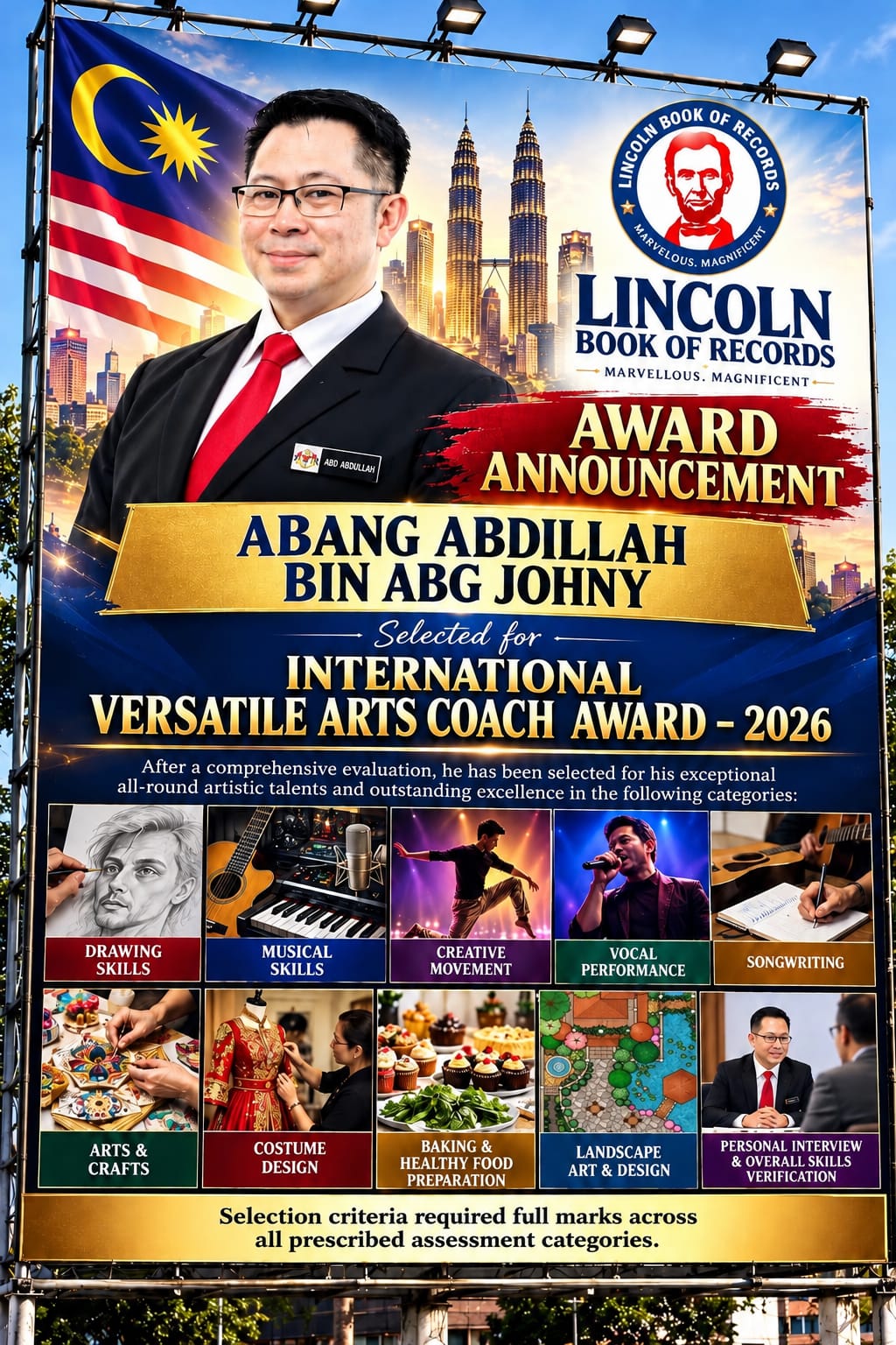 INTERNATIONAL VERSATILE ARTS COACH AWARD - 2026