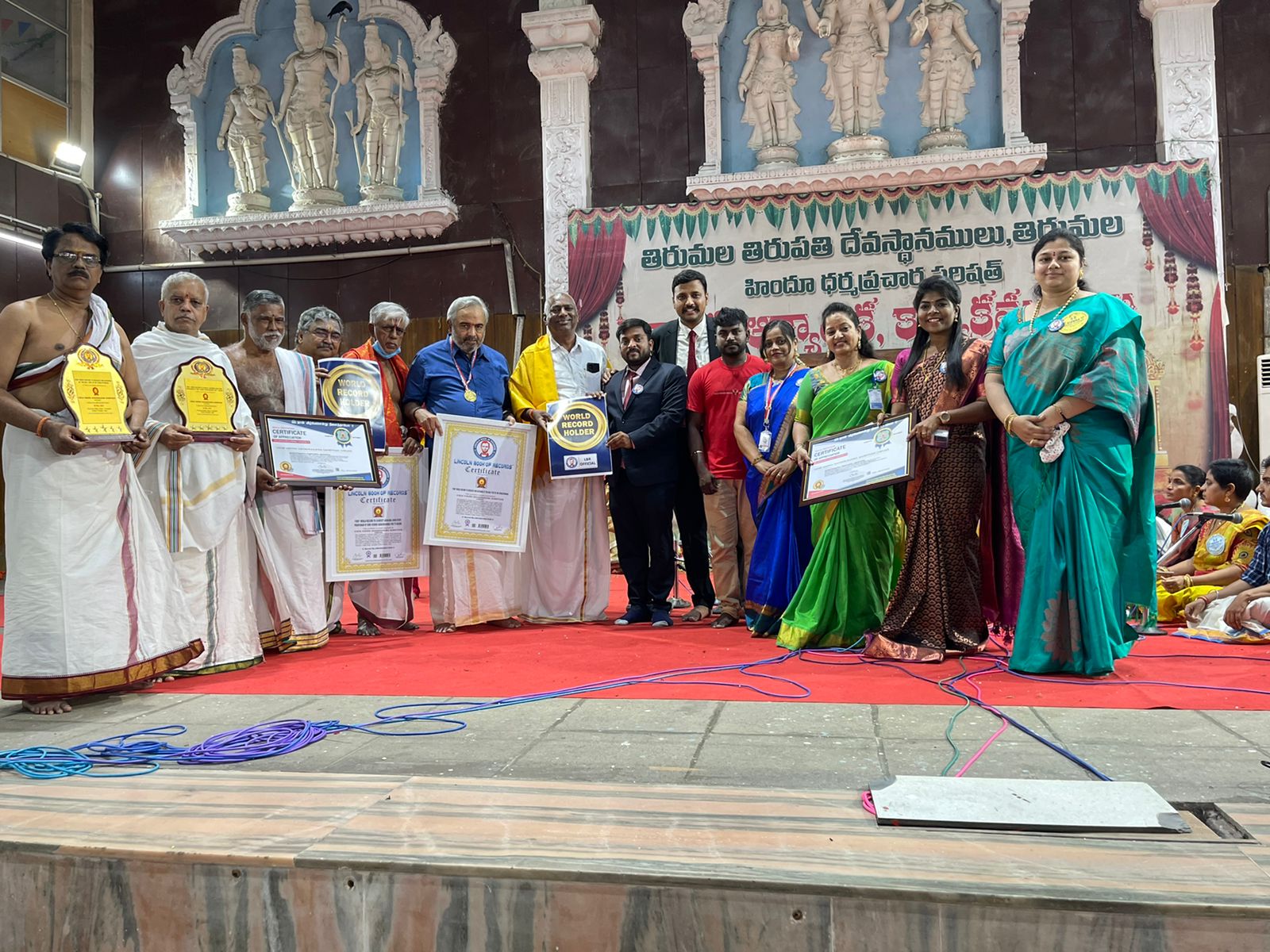 First  world record to Conduct Akhanda (non stop)  Parayanam of shri Vishnu Sahasranama for 72 hours
